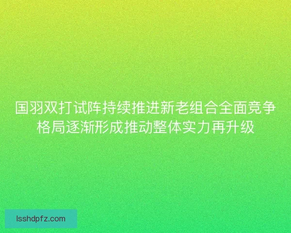 国羽双打试阵持续推进新老组合全面竞争格局逐渐形成推动整体实力再升级 国羽双打试阵持续推进新老组合全面竞争格局逐渐形成推动整体实力再升级